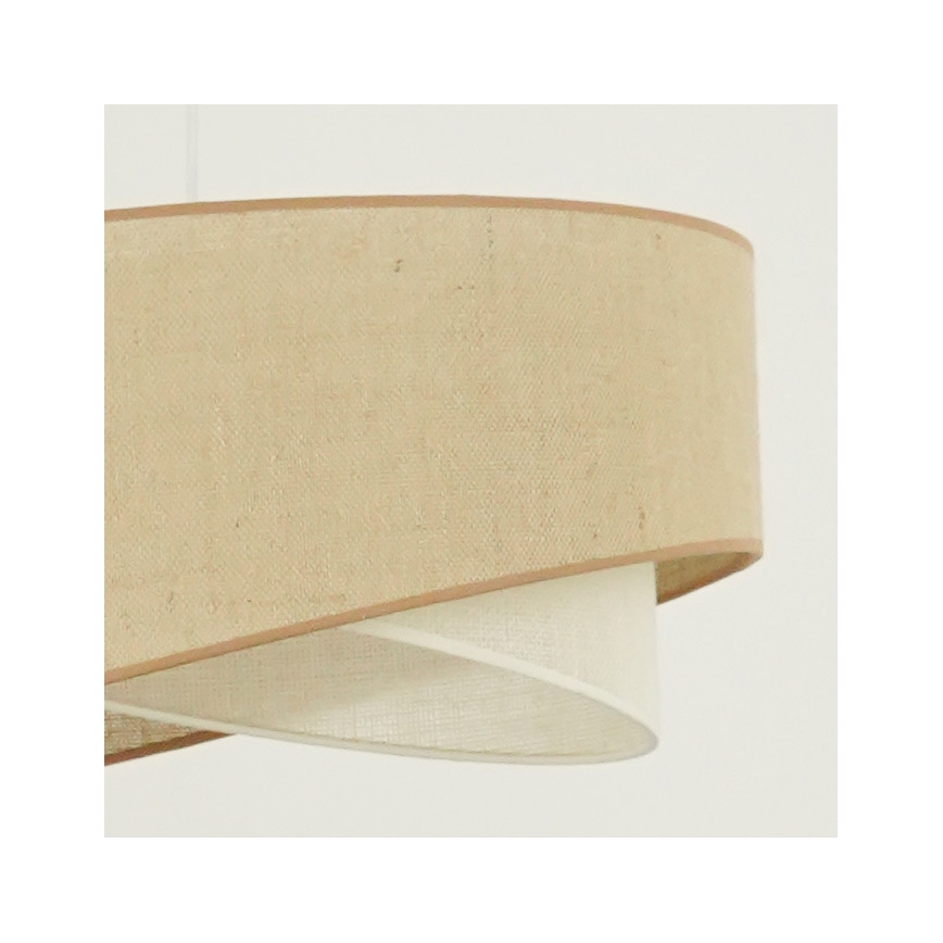 Brilagi - Lámpara LED colgante LYRA 1xE27/15W/230V beige/color crema