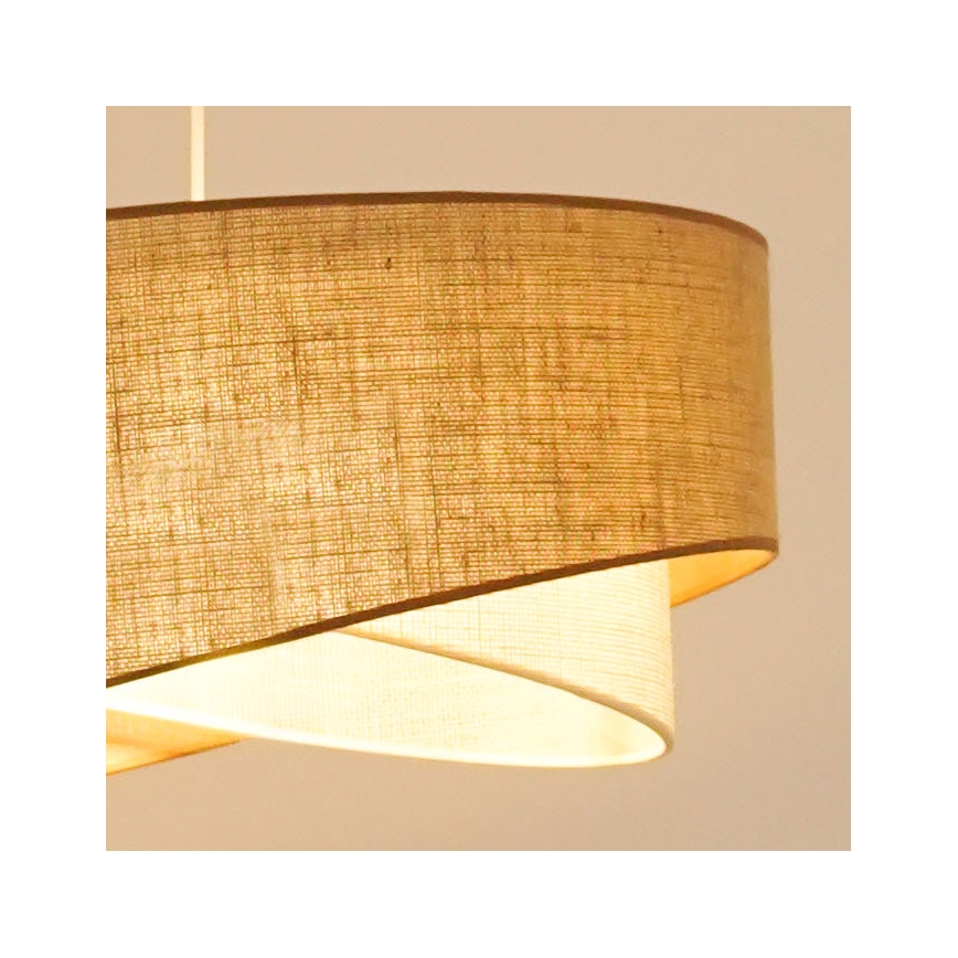Brilagi - Lámpara LED colgante LYRA 1xE27/15W/230V beige/color crema