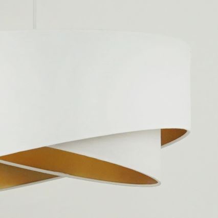 Brilagi - Lámpara LED colgante LYRA 1xE27/15W/230V blanco/dorado
