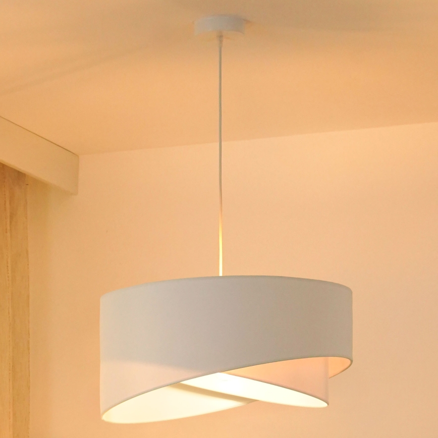 Brilagi - Lámpara LED colgante LYRA 1xE27/15W/230V blanco