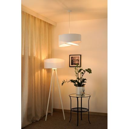 Brilagi - Lámpara LED colgante LYRA 1xE27/15W/230V blanco