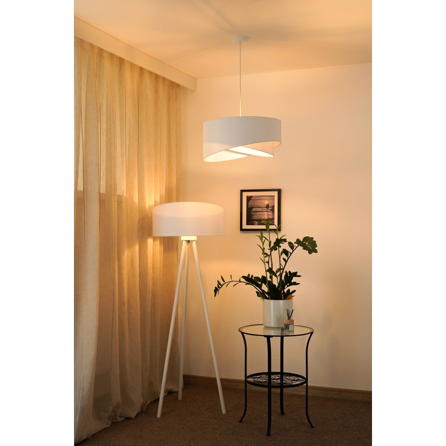 Brilagi - Lámpara LED colgante LYRA 1xE27/15W/230V blanco