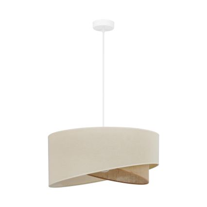 Brilagi - Lámpara LED colgante LYRA 1xE27/15W/230V color crema/beige