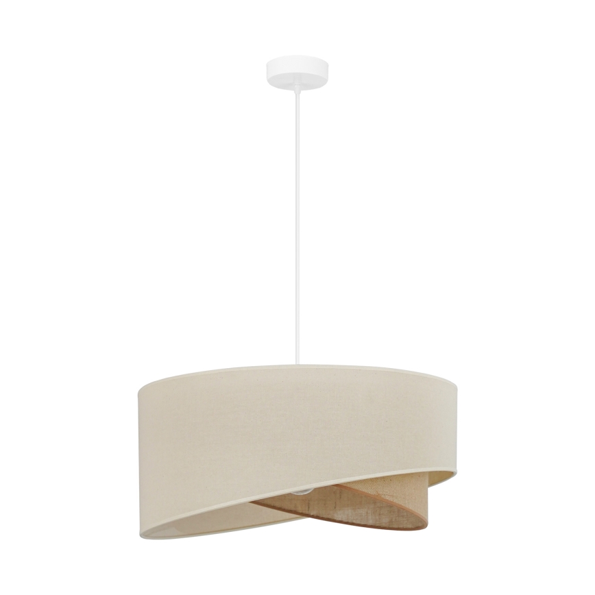 Brilagi - Lámpara LED colgante LYRA 1xE27/15W/230V color crema/beige