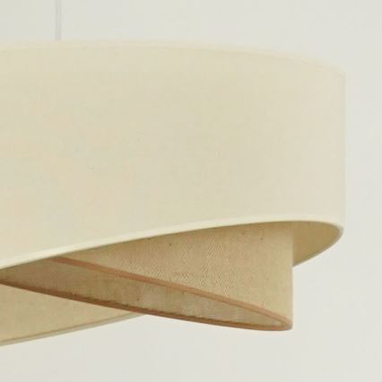 Brilagi - Lámpara LED colgante LYRA 1xE27/15W/230V color crema/beige