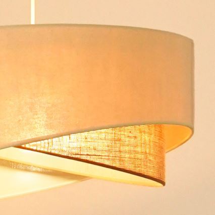 Brilagi - Lámpara LED colgante LYRA 1xE27/15W/230V color crema/beige