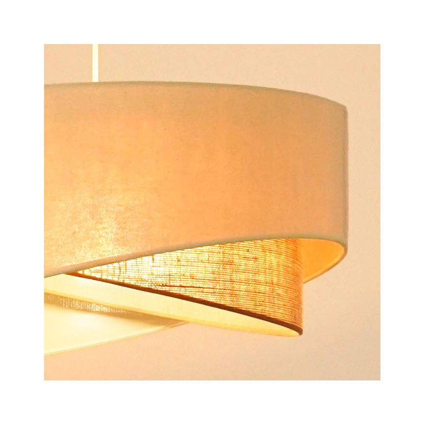 Brilagi - Lámpara LED colgante LYRA 1xE27/15W/230V color crema/beige
