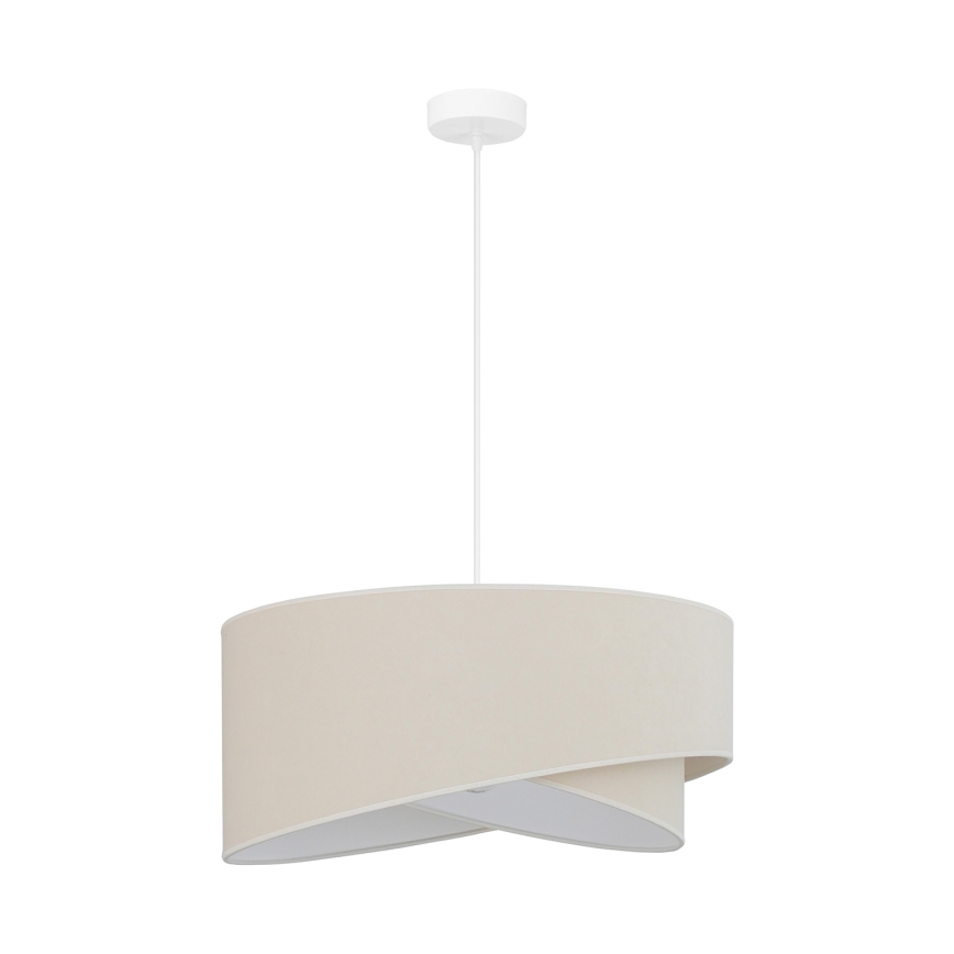 Brilagi - Lámpara LED colgante LYRA 1xE27/15W/230V color crema/blanco