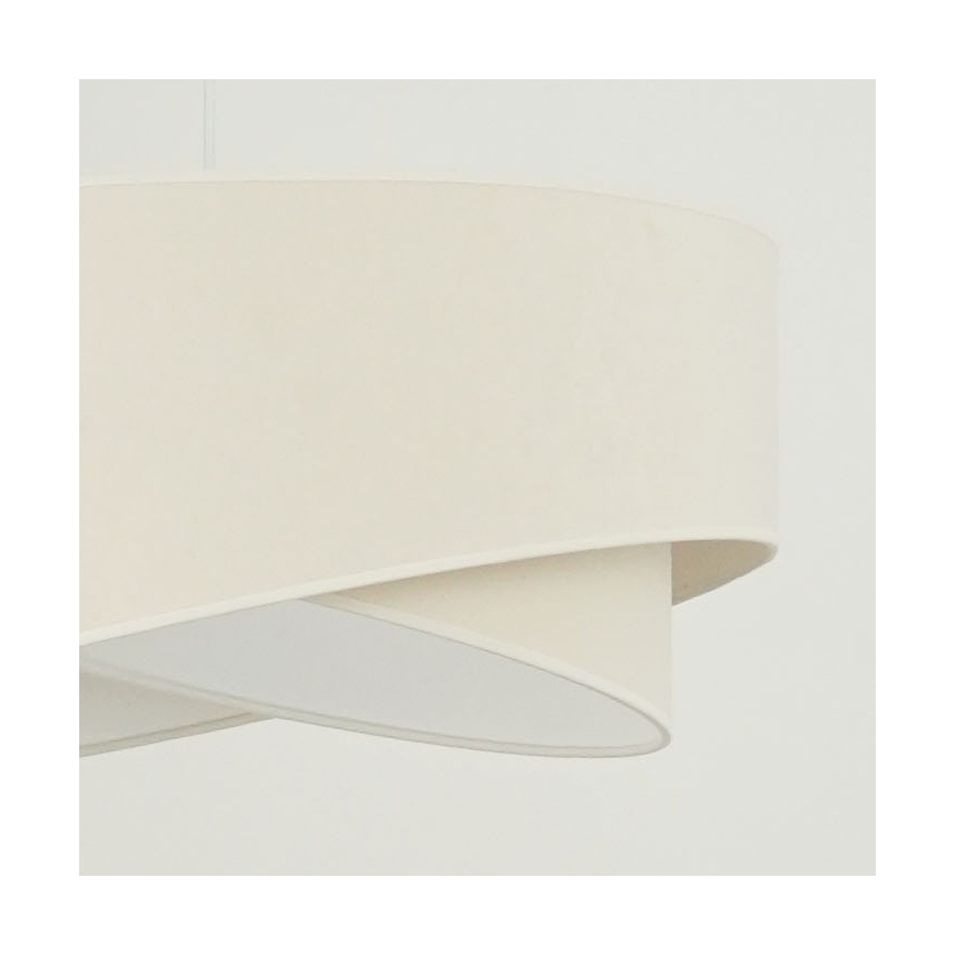 Brilagi - Lámpara LED colgante LYRA 1xE27/15W/230V color crema/blanco