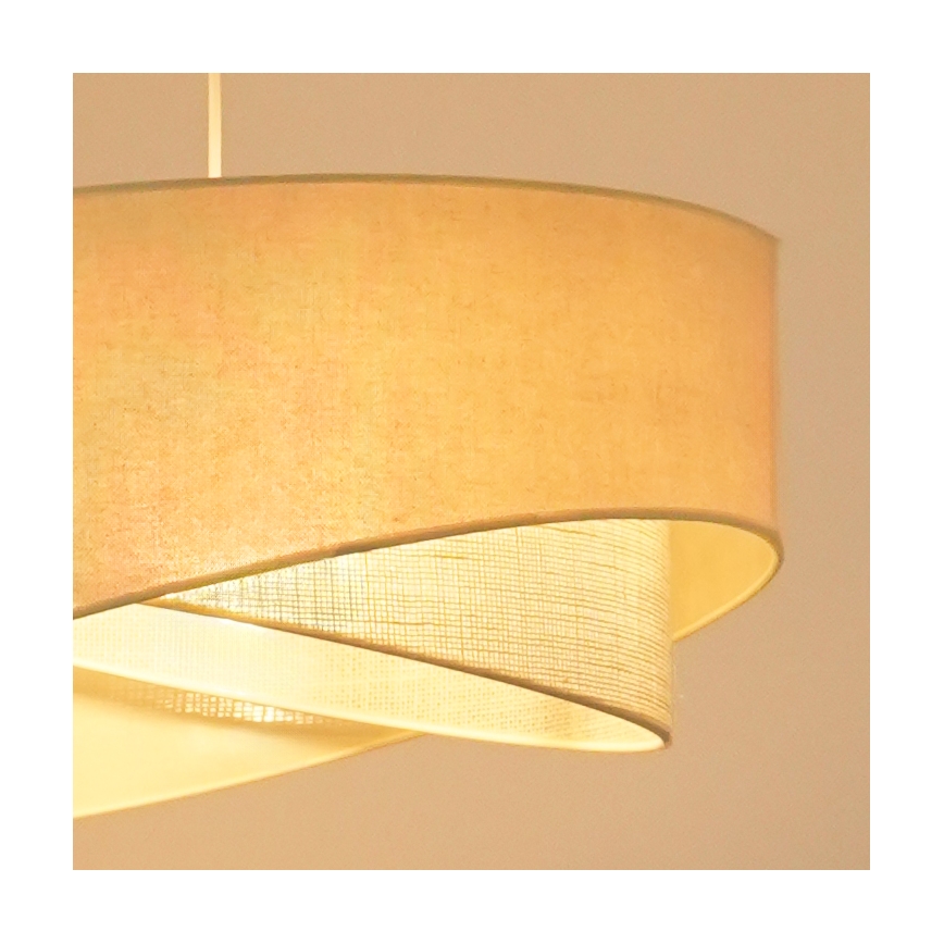 Brilagi - Lámpara LED colgante LYRA 1xE27/15W/230V color crema
