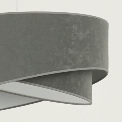 Brilagi - Lámpara LED colgante LYRA 1xE27/15W/230V gris/blanco