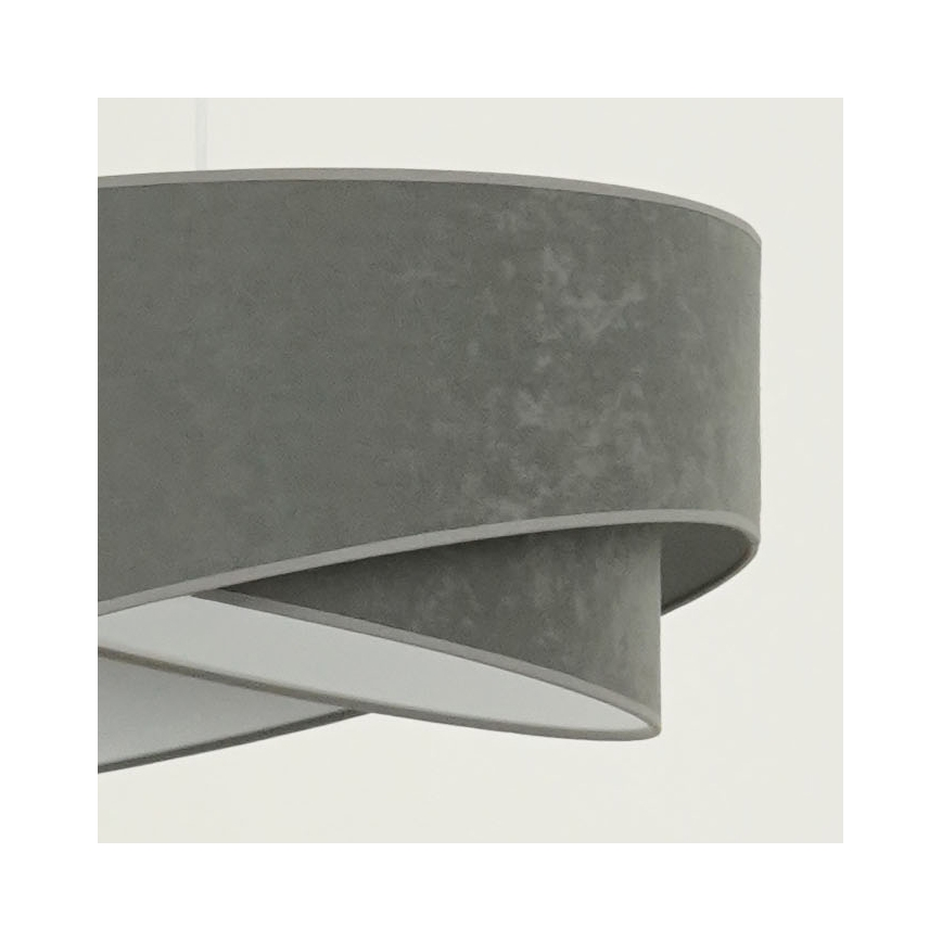 Brilagi - Lámpara LED colgante LYRA 1xE27/15W/230V gris/blanco