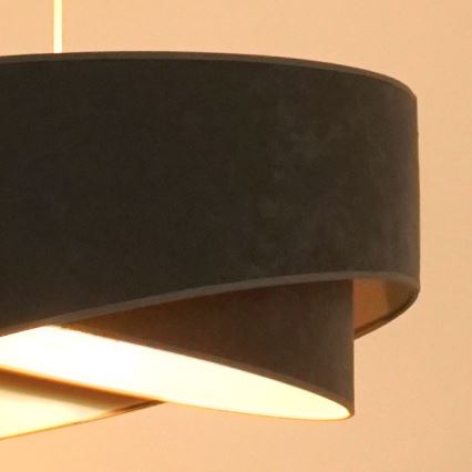 Brilagi - Lámpara LED colgante LYRA 1xE27/15W/230V gris/blanco