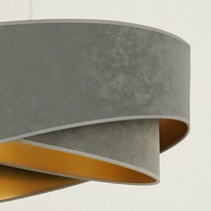 Brilagi - Lámpara LED colgante LYRA 1xE27/15W/230V gris/dorado