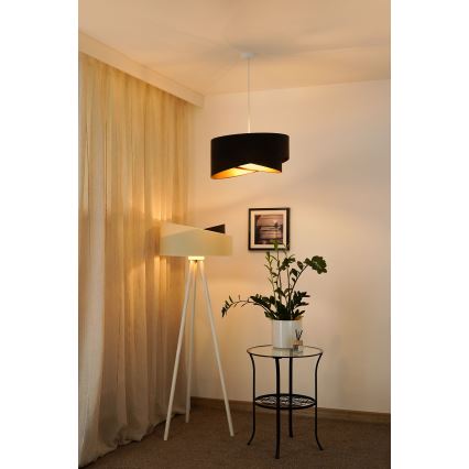 Brilagi - Lámpara LED colgante LYRA 1xE27/15W/230V marón oscuro/dorado