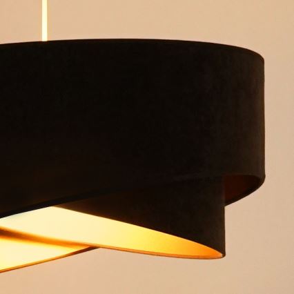 Brilagi - Lámpara LED colgante LYRA 1xE27/15W/230V marón oscuro/dorado