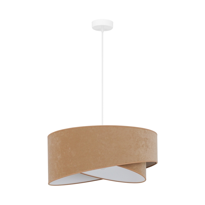 Brilagi - Lámpara LED colgante LYRA 1xE27/15W/230V marrón/blanco
