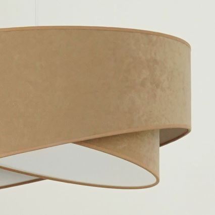Brilagi - Lámpara LED colgante LYRA 1xE27/15W/230V marrón/blanco