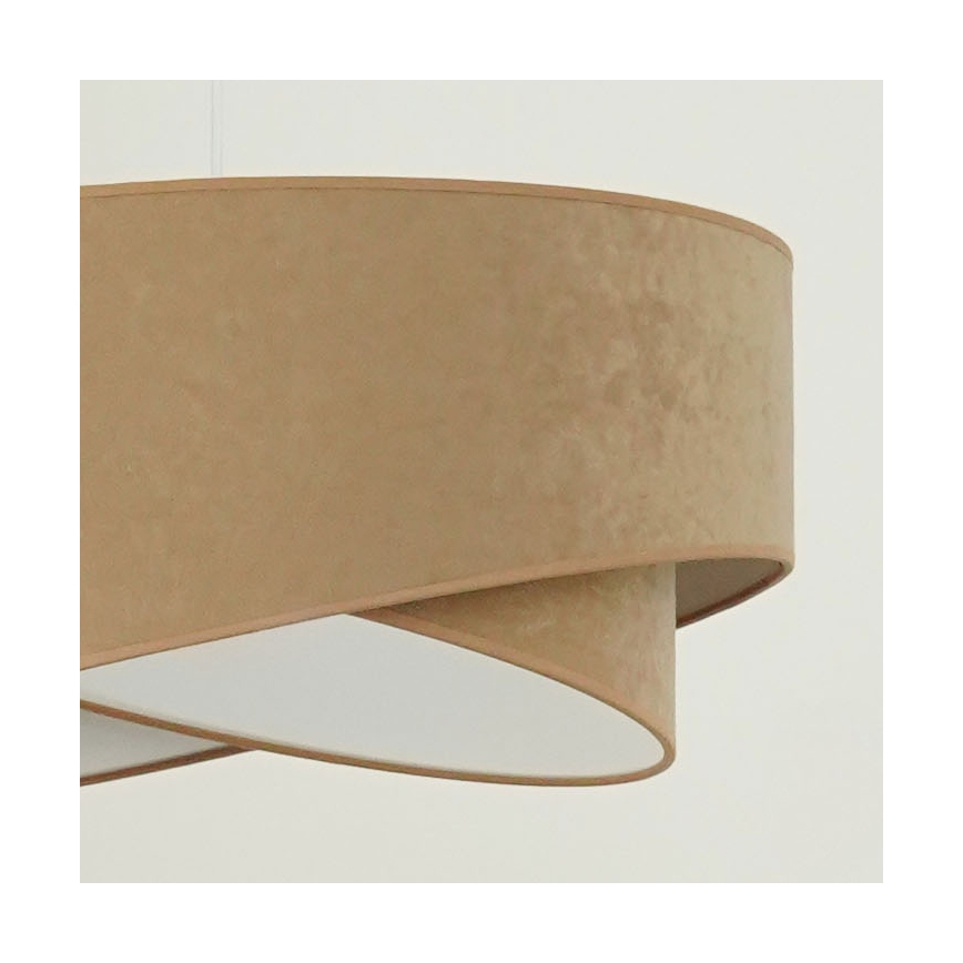 Brilagi - Lámpara LED colgante LYRA 1xE27/15W/230V marrón/blanco