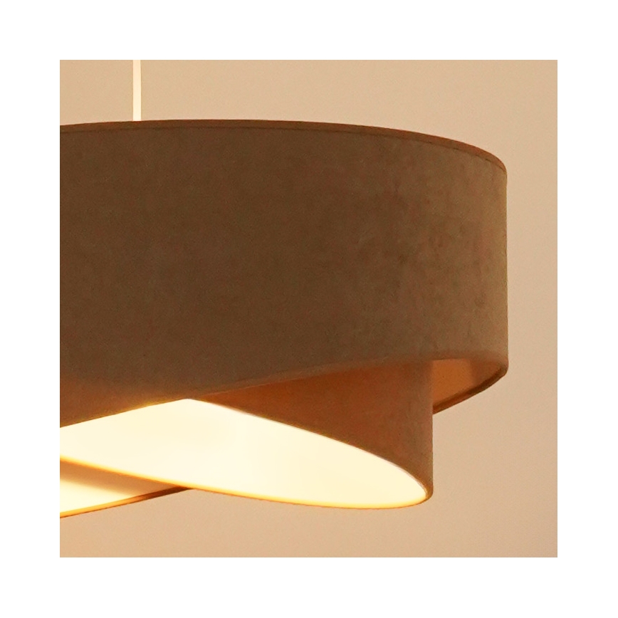 Brilagi - Lámpara LED colgante LYRA 1xE27/15W/230V marrón/blanco