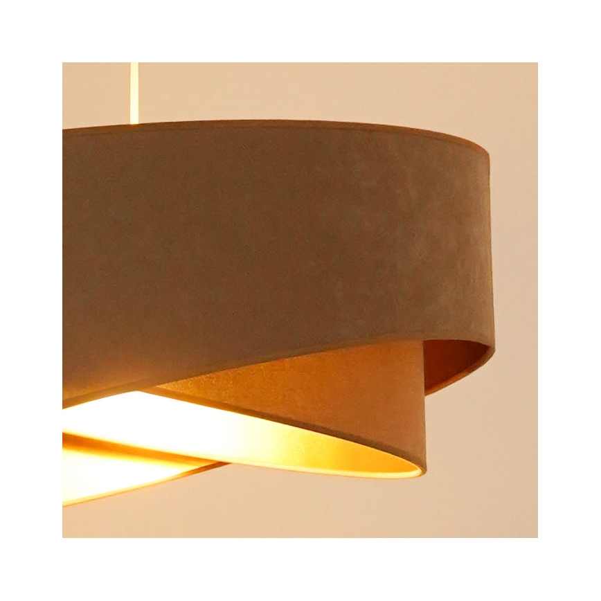 Brilagi - Lámpara LED colgante LYRA 1xE27/15W/230V marrón/dorado