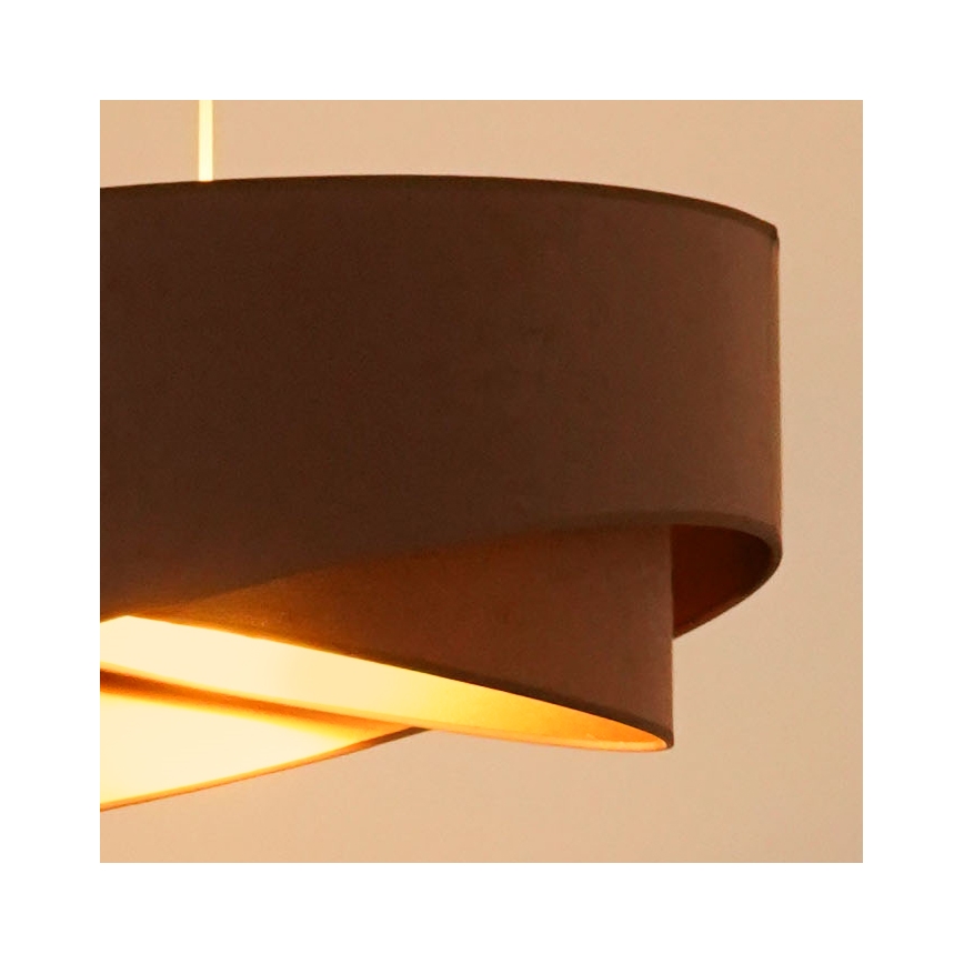 Brilagi - Lámpara LED colgante LYRA 1xE27/15W/230V marrón/dorado