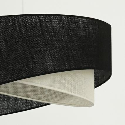 Brilagi - Lámpara LED colgante LYRA 1xE27/15W/230V negro/color crema