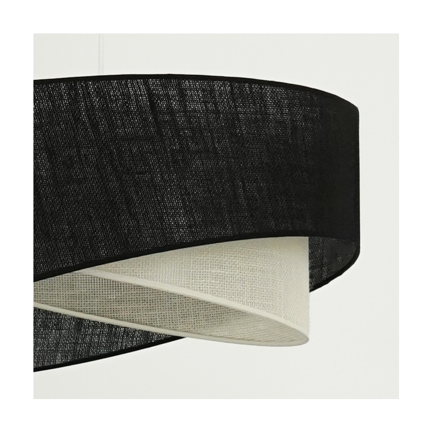 Brilagi - Lámpara LED colgante LYRA 1xE27/15W/230V negro/color crema