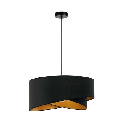 Brilagi - Lámpara LED colgante LYRA 1xE27/15W/230V negro/dorado