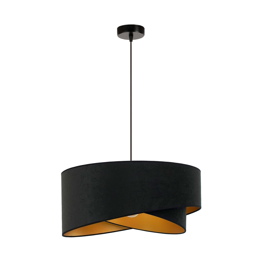 Brilagi - Lámpara LED colgante LYRA 1xE27/15W/230V negro/dorado