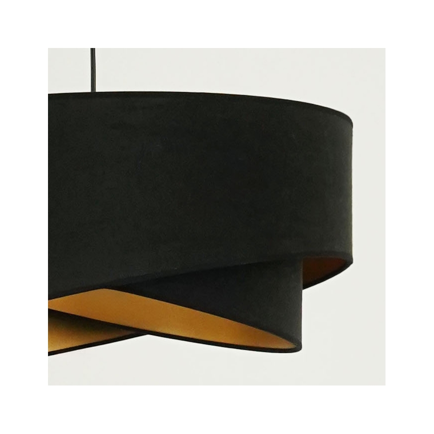 Brilagi - Lámpara LED colgante LYRA 1xE27/15W/230V negro/dorado