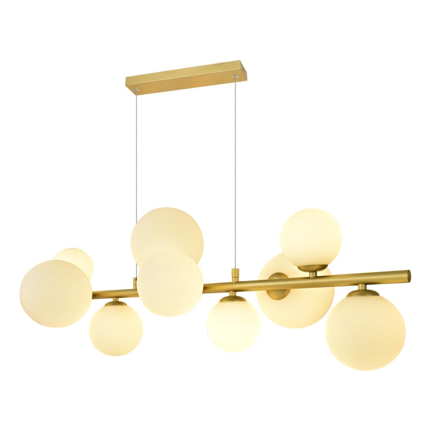 Brilagi - Lámpara LED colgante MILLA 10xG9/3W/230V dorado/blanco