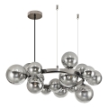 Brilagi - Lámpara LED colgante MILLA 15xG9/3W/230V cromo brillante/ahumado