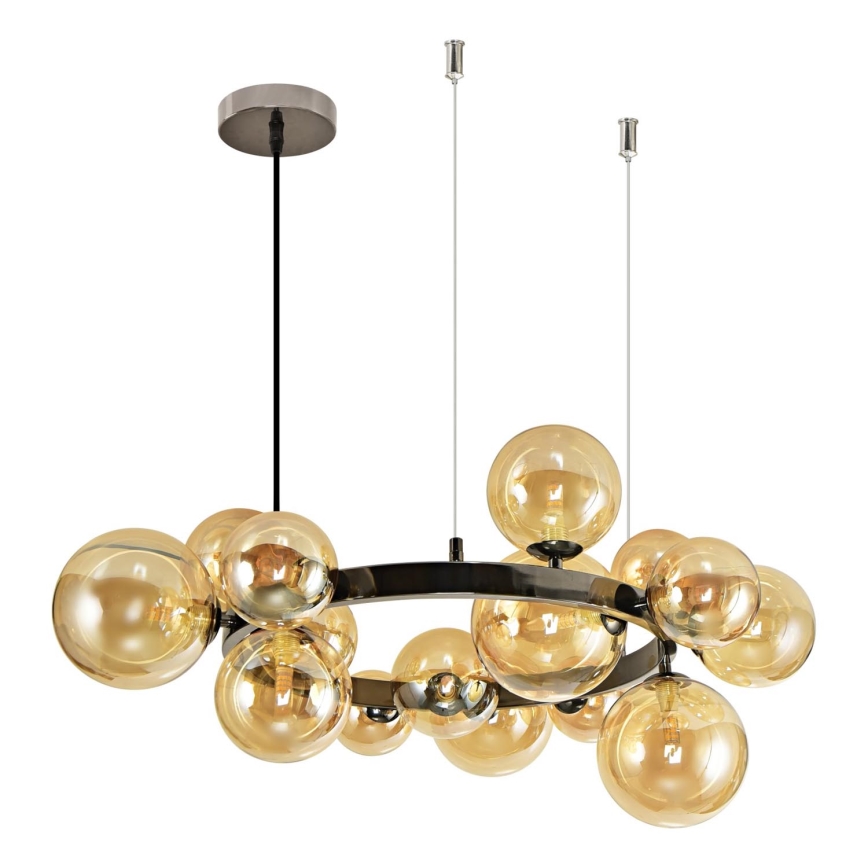Brilagi - Lámpara LED colgante MILLA 15xG9/3W/230V cromo brillante/dorado