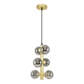Brilagi - Lámpara LED colgante MILLA 6xG9/3W/230V dorado/ahumado