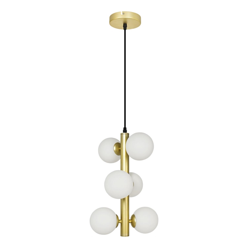 Brilagi - Lámpara LED colgante MILLA 6xG9/3W/230V dorado/blanco