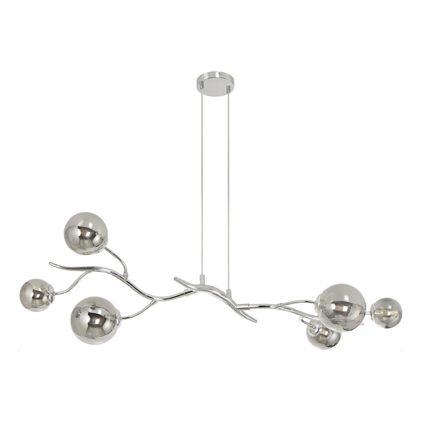 Brilagi - Lámpara LED colgante MISTEL 6xG9/3W/230V cromo brillante/ahumado
