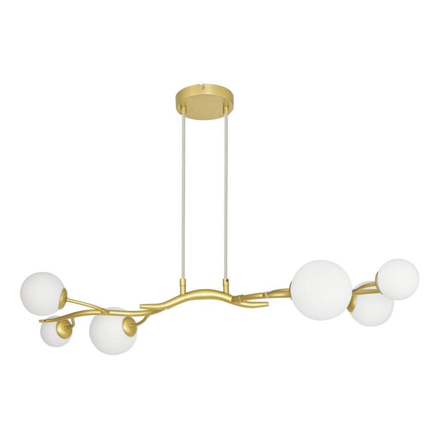Brilagi - Lámpara LED colgante MISTEL 6xG9/3W/230V dorado/blanco