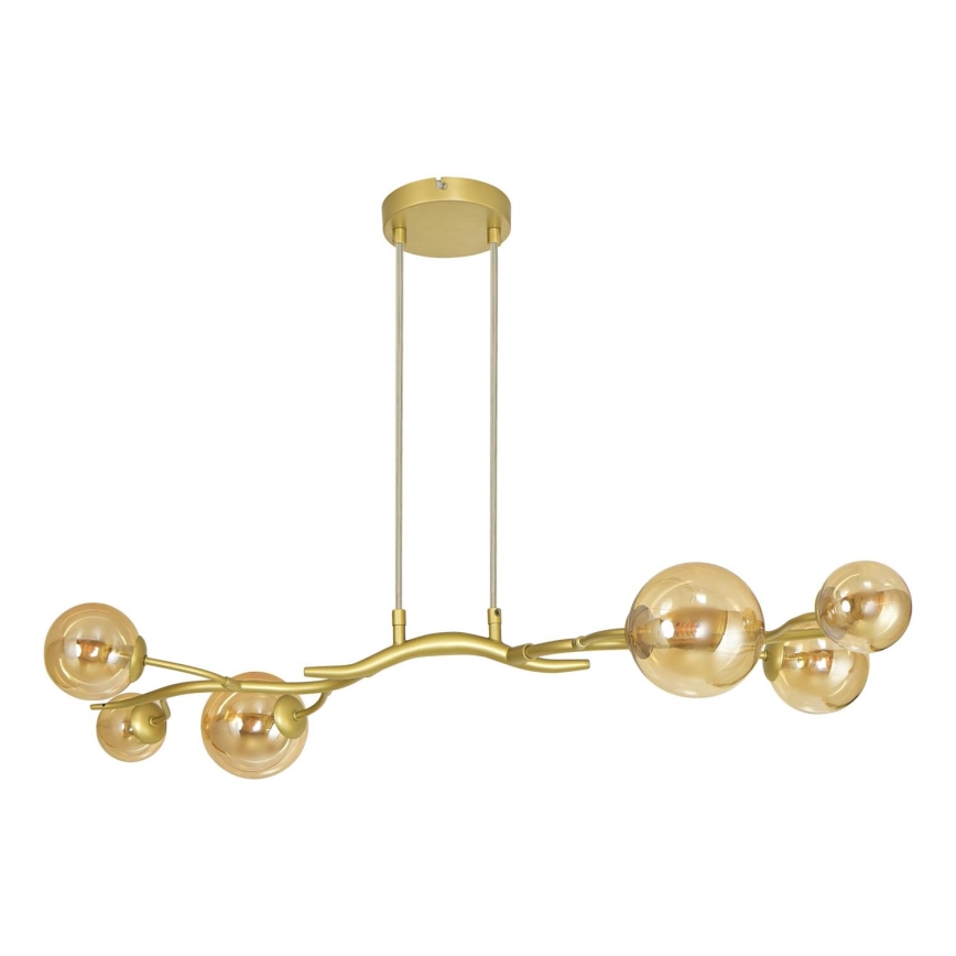 Brilagi - Lámpara LED colgante MISTEL 6xG9/3W/230V dorado
