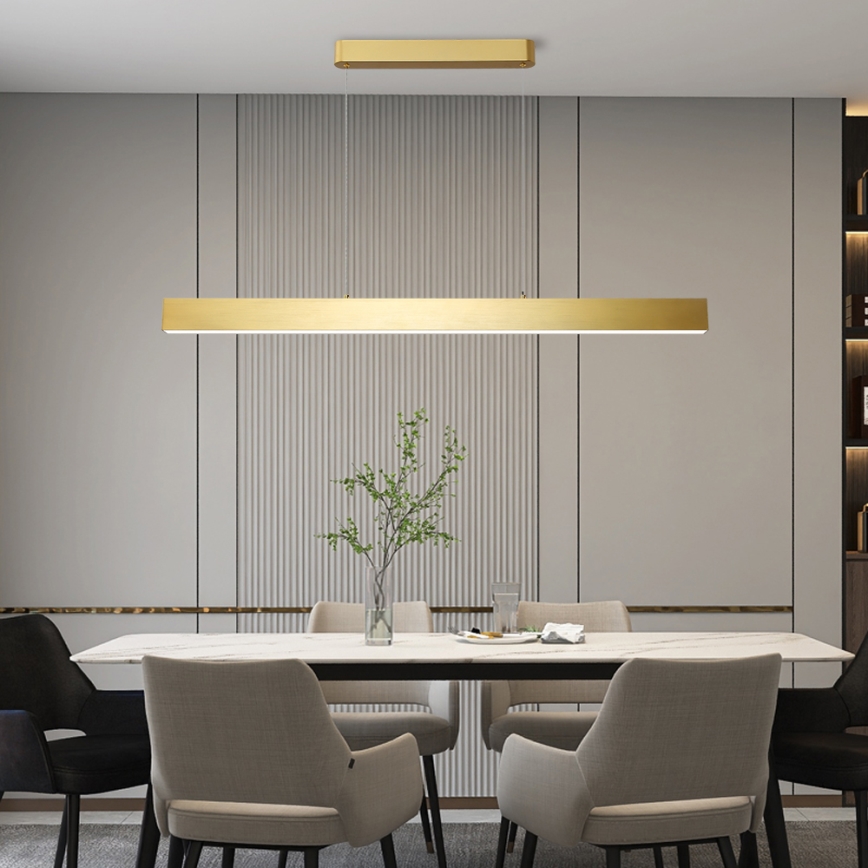 Brilagi - Lámpara LED colgante SLEEKLINE LED/40W/230V 3000/4500/6000K dorado