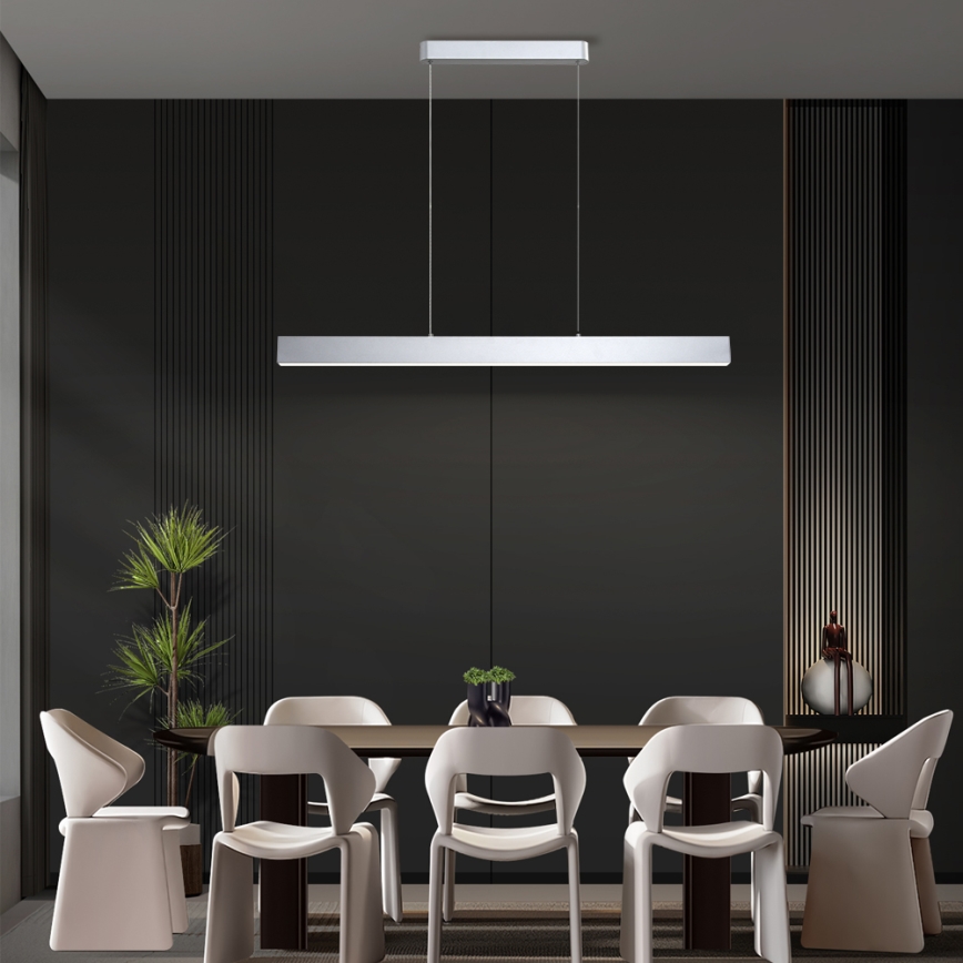 Brilagi - Lámpara LED colgante SLEEKLINE LED/40W/230V 3000/4500/6000K plata