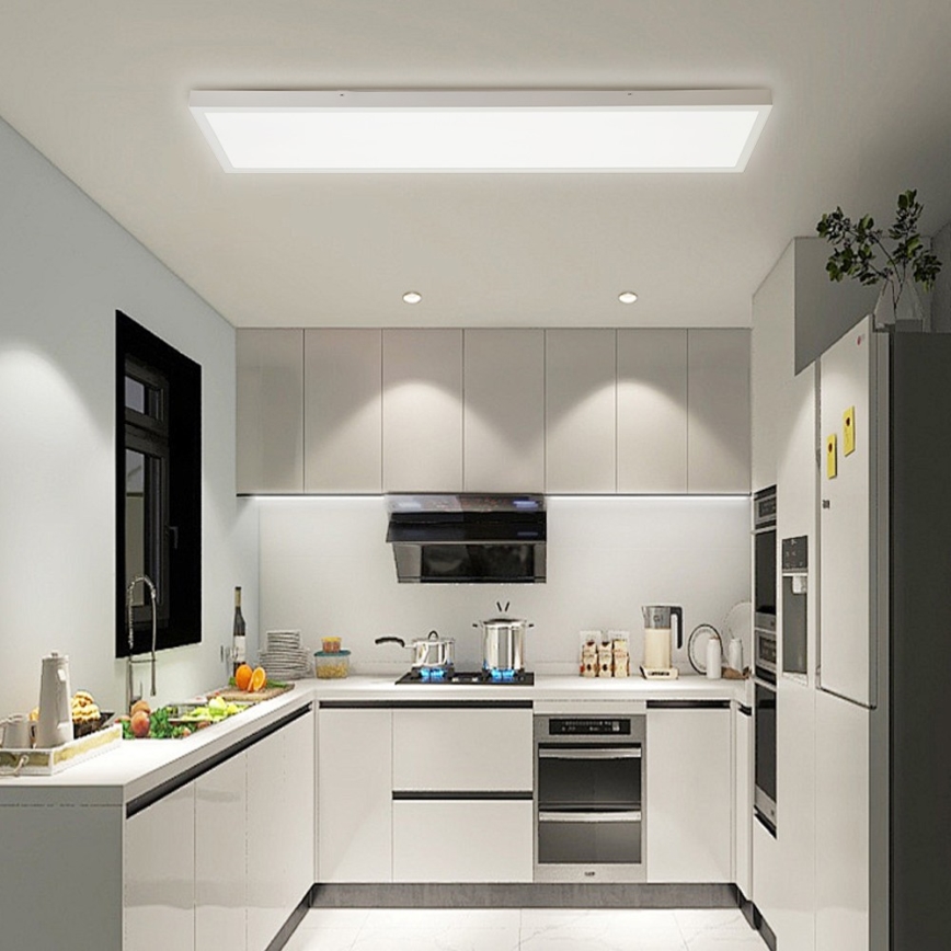 Brilagi - Plafón LED de baño FRAME LED/50W/230V 30x120 cm 3000/4000/6000K IP44 blanco