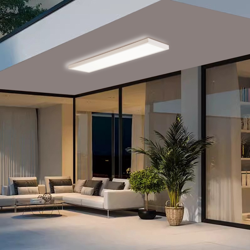 Brilagi - Plafón LED de baño FRAME LED/50W/230V 30x120 cm 3000/4000/6000K IP44 blanco