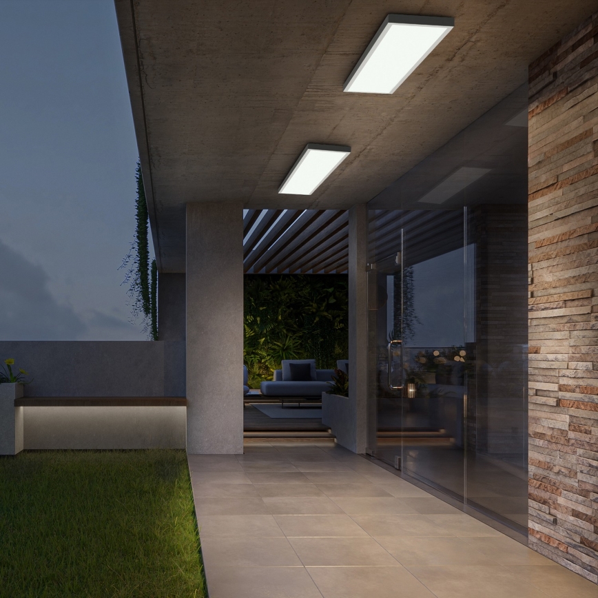 Brilagi - Plafón LED de baño FRAME LED/50W/230V 30x120 cm 3000/4000/6000K IP44 blanco