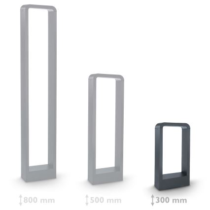 Brilagi - Lámpara LED de exterior BARI LED/7W/230V 3000/4000/6000K antracita IP54 30 cm
