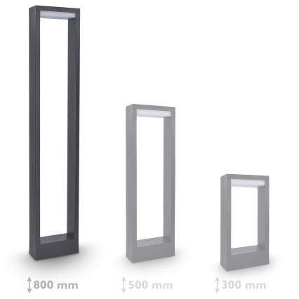 Brilagi - Lámpara LED de exterior RAGUSA LED/7W/230V 3000/4000/6000K antracita IP54 80 cm