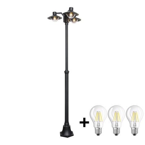 Brilagi - Lámpara LED de exterior VEERLE 3xE27/60W/230V IP44
