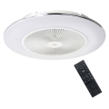 Brilagi - Lámpara LED regulable con ventilador AURA LED/38W/230V 3000-6000K blanco + mando a distancia