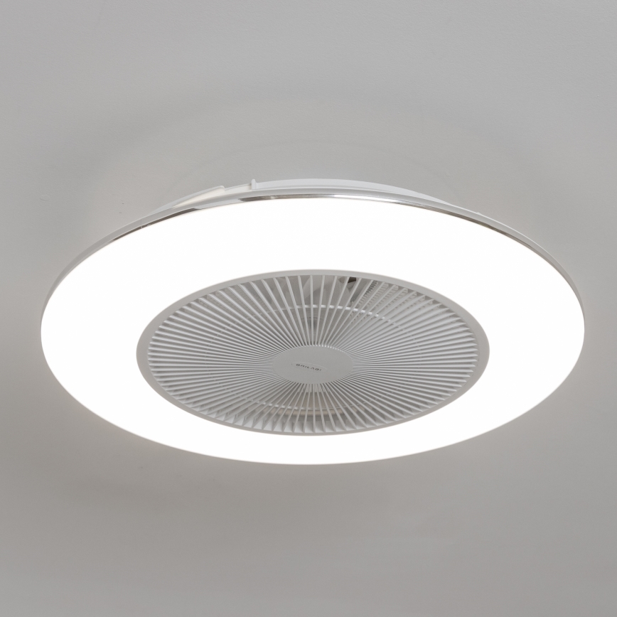 Brilagi - Lámpara LED regulable con ventilador AURA LED/38W/230V 3000-6000K blanco + control remoto