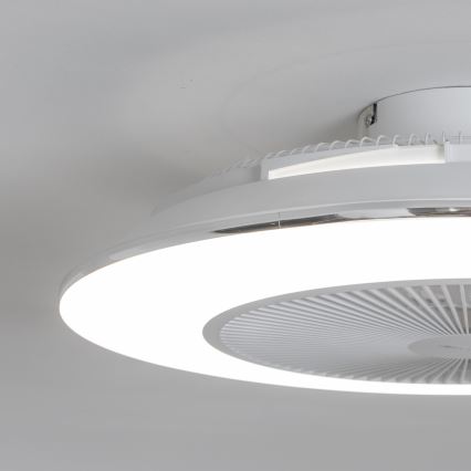 Brilagi - Lámpara LED regulable con ventilador AURA LED/38W/230V 3000-6000K blanco + control remoto